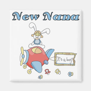 Neue Nana von Boy-Airplane-Hemden und Geschenken Magnet