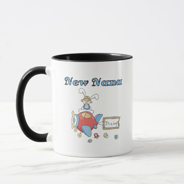 Neue Nana von Boy-Airplane-Hemden und Geschenken Tasse (Links)