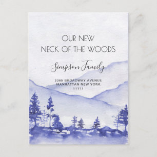 Neue Neck of the Woods Umzugsankündigung Postkarte