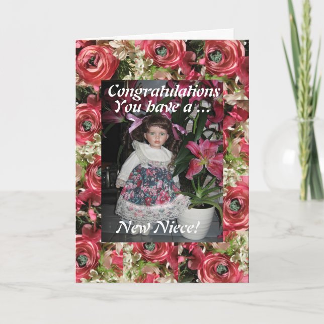 neue Nichte Karte (Vorderseite)