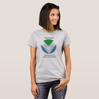 NEUE OFFIZIELLE VEGANE FLAGGE: Schild des T-Shirt