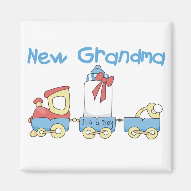 Neue Oma der Boy-Train Tshirts und Geschenke Magnet (Vorne)