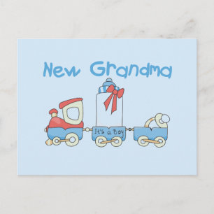 Neue Oma der Boy-Train Tshirts und Geschenke Postkarte