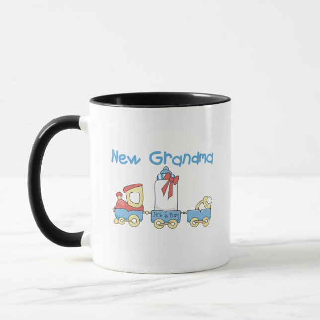 Neue Oma der Boy-Train Tshirts und Geschenke Tasse (Links)