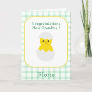 Neue Oma Kleines Küken Geschlechtsneutral Gratulat Karte