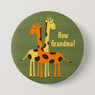 Neue Oma Opa Tante Onkel Cousin Giraffe Hintern Button