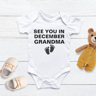 Neue Oma, Schwangerschaftsankündigung an Oma Baby Strampler
