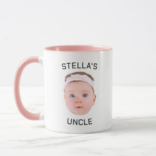 Neue Onkel-Geschenke-Tasse, Custom Baby-Face-Foto- Tasse