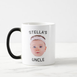 Neue Onkel-Geschenke-Tasse, Custom Baby-Face-Foto- Verwandlungstasse