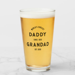 Neue Opa-Schwangerschaftsankündigung Vatertag Glas