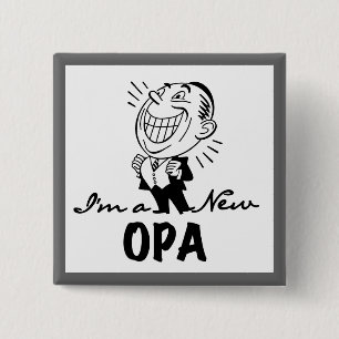 Neue Opa-T - Shirt und Geschenke lächeln Button