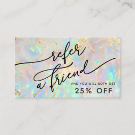 neue Opal-Textur-Referenzkarte Visitenkarte