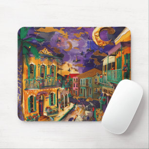 NEUE ORLEANS MARDI GRAS SCENE MOUSEPAD