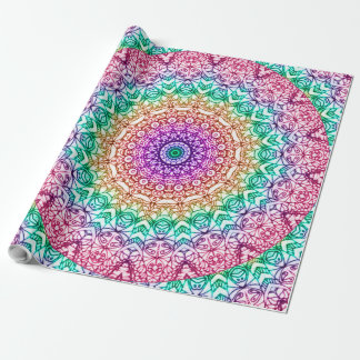 Neue Packpapier-Mandala Mehndi Art G379 Geschenkpapier
