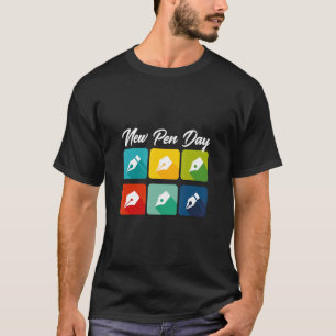 Neue Pen Day Calligraphy Artist Writer T-Shirt