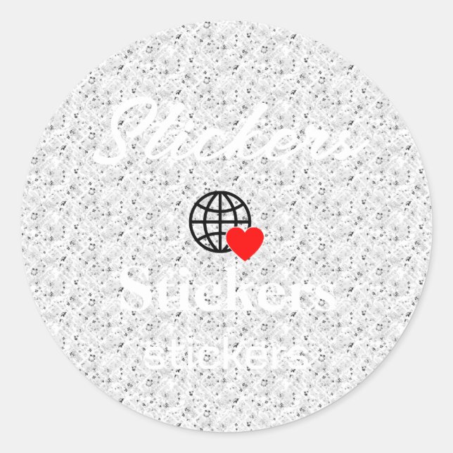 Neue personalisierbare Text-Logo-Aufkleber Runder Aufkleber (Vorderseite)