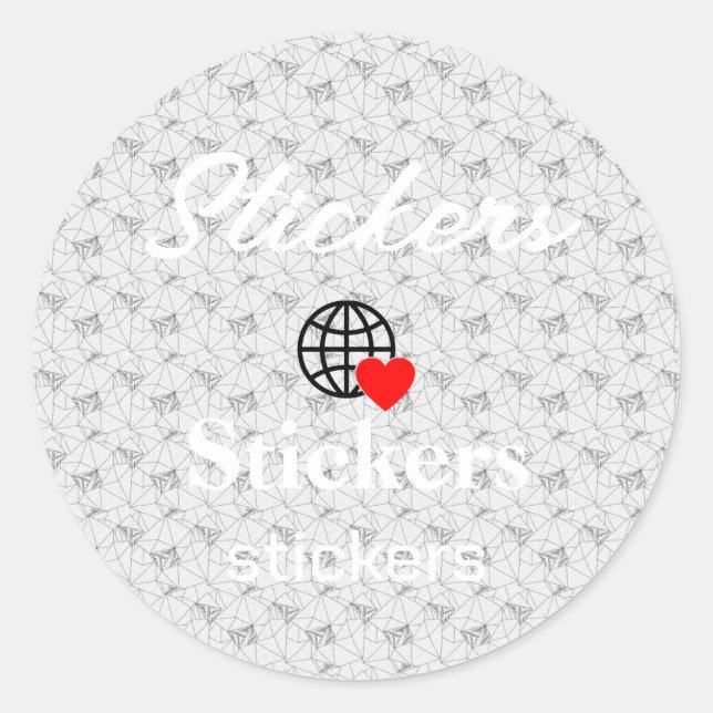 Neue personalisierbare Text-Logo-Aufkleber Runder Aufkleber (Vorderseite)