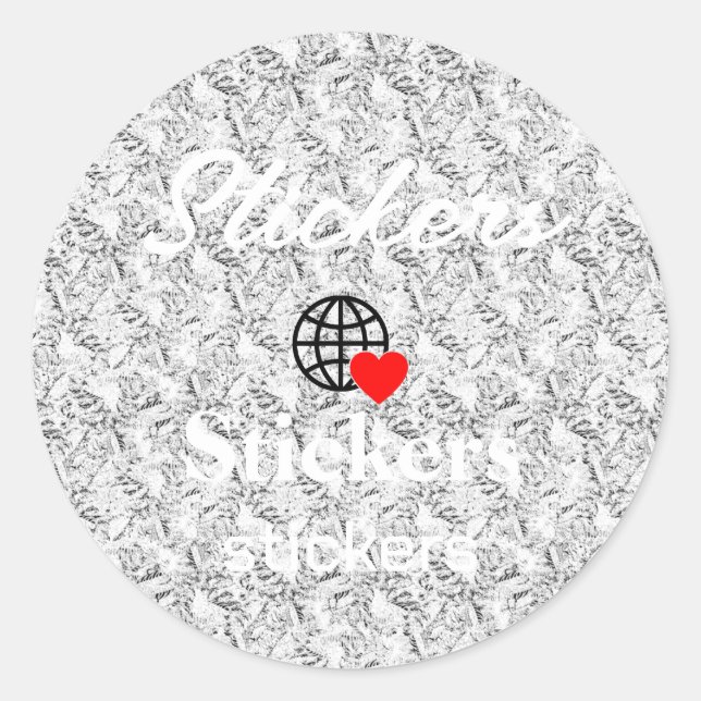 Neue personalisierbare Text-Logo-Aufkleber Runder Aufkleber (Vorderseite)