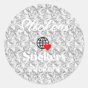 Neue personalisierbare Text-Logo-Aufkleber Runder Aufkleber