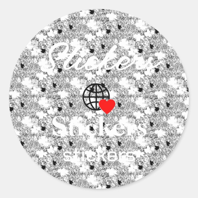 Neue personalisierbare Text-Logo-Aufkleber Runder Aufkleber (Vorderseite)