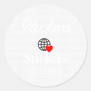 Neue personalisierbare Text-Logo-Aufkleber Runder Aufkleber