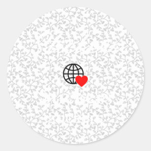 Neue personalisierbare Text-Logo-Aufkleber Runder Aufkleber