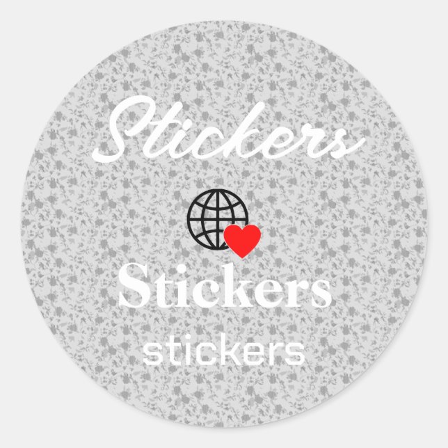 Neue personalisierbare Text-Logo-Aufkleber Runder Aufkleber (Vorderseite)