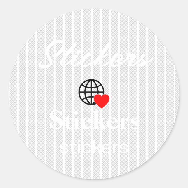 Neue personalisierbare Text-Logo-Aufkleber Runder Aufkleber (Vorderseite)