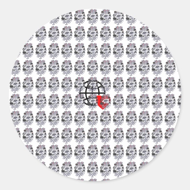 Neue personalisierbare Text-Logo-Aufkleber Runder Aufkleber (Vorderseite)