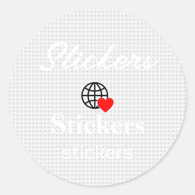 Neue personalisierbare Text-Logo-Aufkleber Runder Aufkleber (Vorderseite)