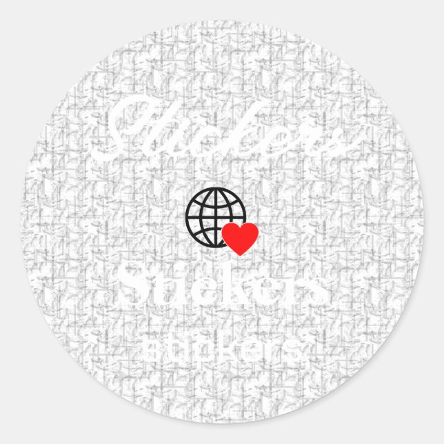 Neue personalisierbare Text-Logo-Aufkleber Runder Aufkleber (Vorderseite)