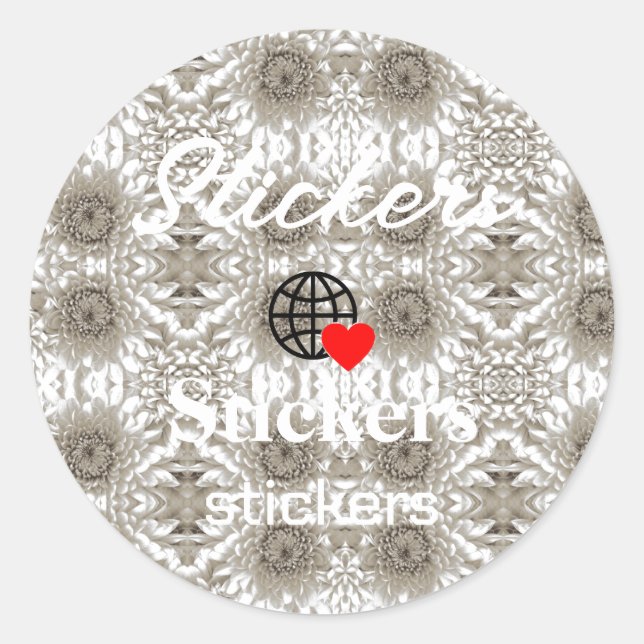 Neue personalisierbare Text-Logo-Aufkleber Runder Aufkleber (Vorderseite)
