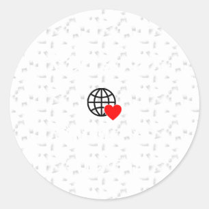 Neue personalisierbare Text-Logo-Aufkleber Runder Aufkleber