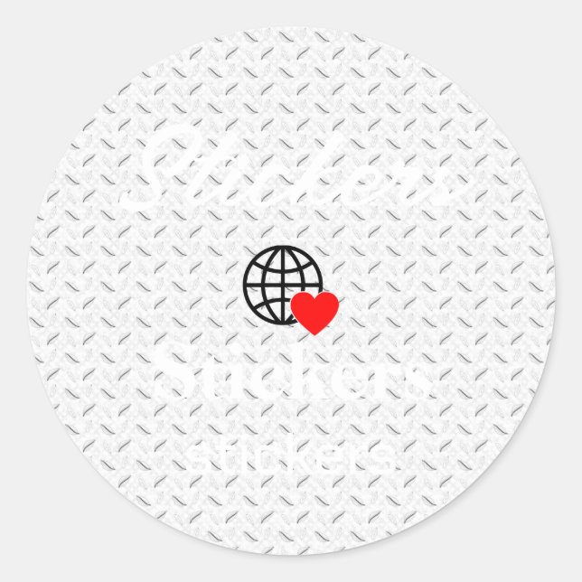 Neue personalisierbare Text-Logo-Aufkleber Runder Aufkleber (Vorderseite)