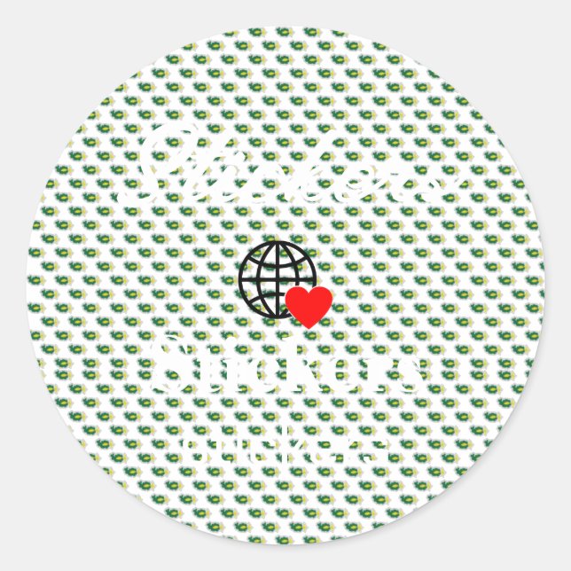 Neue personalisierbare Text-Logo-Aufkleber Runder Aufkleber (Vorderseite)