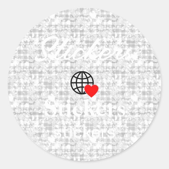 Neue personalisierbare Text-Logo-Aufkleber Runder Aufkleber (Vorderseite)