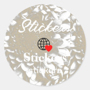 Neue personalisierbare Text-Logo-Aufkleber Runder Aufkleber