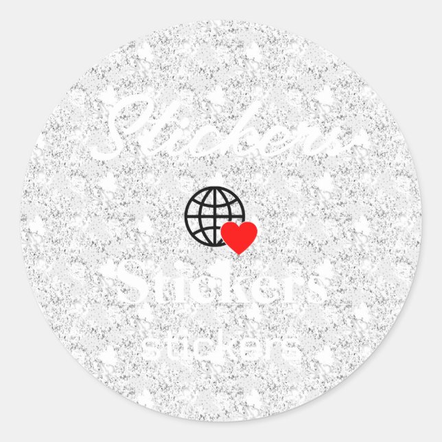 Neue personalisierbare Text-Logo-Aufkleber Runder Aufkleber (Vorderseite)