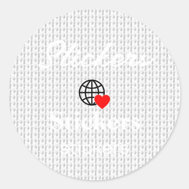 Neue personalisierbare Text-Logo-Aufkleber Runder Aufkleber (Vorderseite)