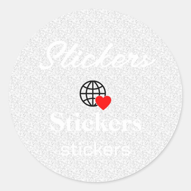 Neue personalisierbare Text-Logo-Aufkleber Runder Aufkleber (Vorderseite)