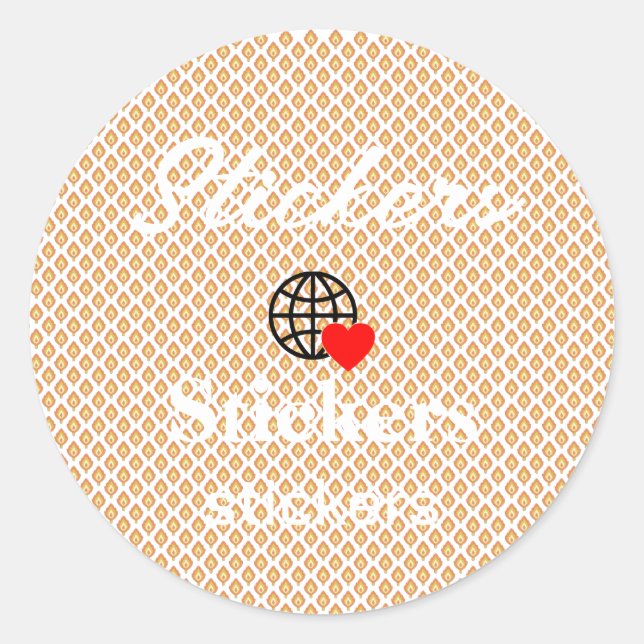 Neue personalisierbare Text-Logo-Aufkleber Runder Aufkleber (Vorderseite)