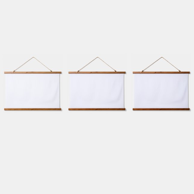 Neue personalisierbare Text-Logo-Wandtapete aus Ho Wandteppich Mit Holzrahmen (Dreifach)