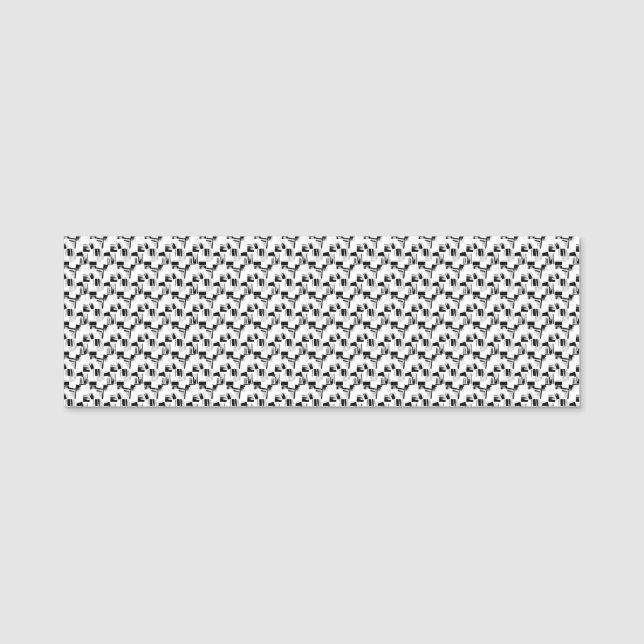 Neue personalisierbare TextLogo-Namensmarken Namensschild (Vorderseite)