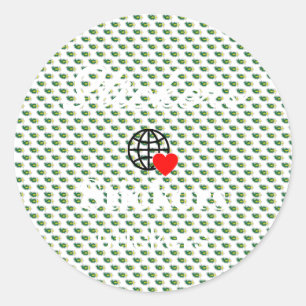Neue personalisierte Text-Logo-Aufkleber Runder Aufkleber