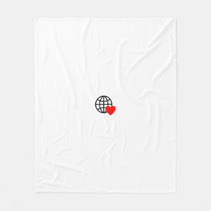 Neue personalisierte Text Logo Fleece Blanket