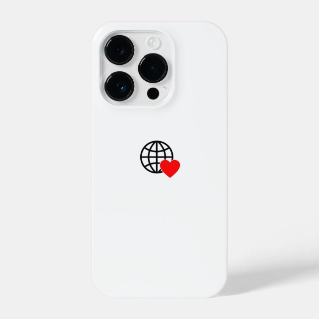 Neue personalize Text Logo iPhone 14 Pro Hülle (Rückseite)