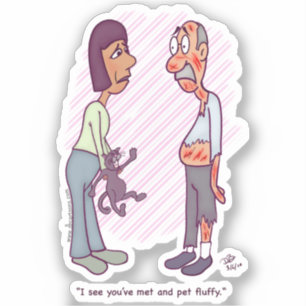 Neue Pet Square Custom Cut Aufkleber