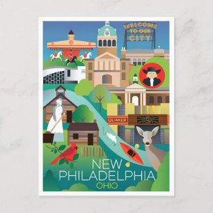 Neue Philadelphia, Ohio Postcard Postkarte
