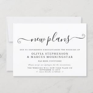 Neue Pläne für verzögerte Ereignisankündigung Einladung