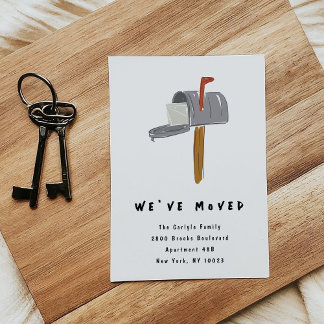 Neue Postfach-Illustration Umzugsankündigungen Ankündigung